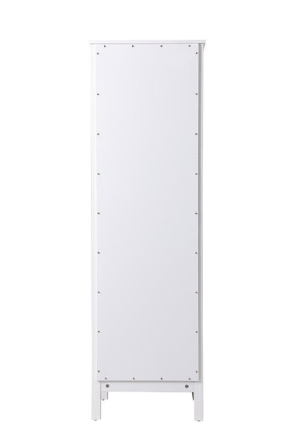 Elegant Furniture & Lighting - Adian 20 Inch Wide Bathroom Linen Storage Freestanding Cabinet In White - SC012065WH veiw 4