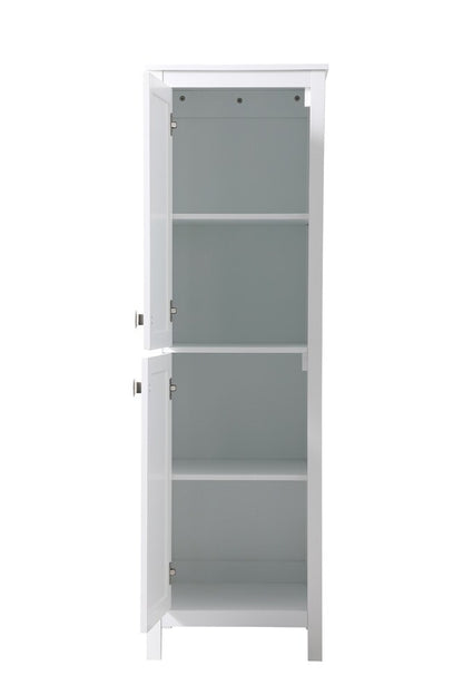 Elegant Furniture & Lighting - Adian 20 Inch Wide Bathroom Linen Storage Freestanding Cabinet In White - SC012065WH veiw 5