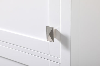 Elegant Furniture & Lighting - Adian 20 Inch Wide Bathroom Linen Storage Freestanding Cabinet In White - SC012065WH veiw 6