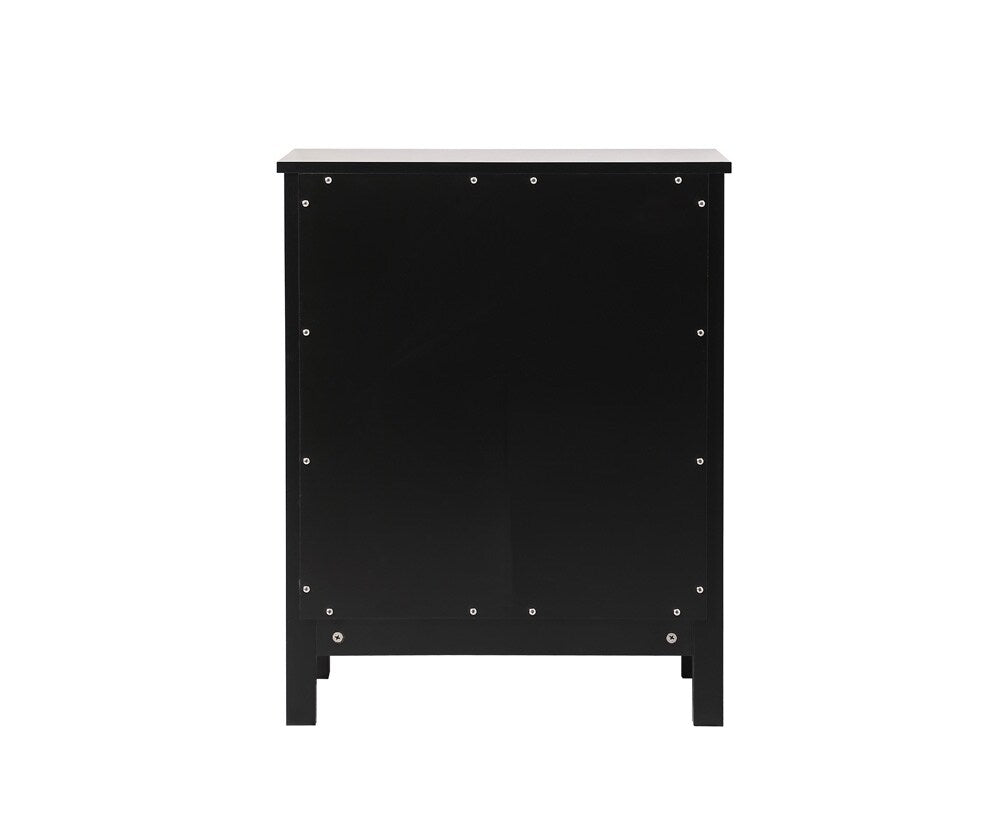 Elegant Furniture & Lighting - Adian 24 Inch Wide Bathroom Storage Freestanding Cabinet In Black - SC012430BK veiw 4