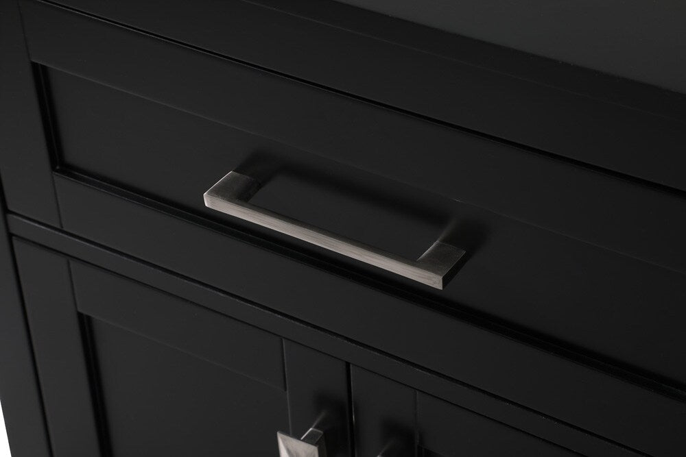 Elegant Furniture & Lighting - Adian 24 Inch Wide Bathroom Storage Freestanding Cabinet In Black - SC012430BK veiw 6