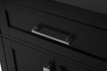 Elegant Furniture & Lighting - Adian 24 Inch Wide Bathroom Storage Freestanding Cabinet In Black - SC012430BK veiw 6