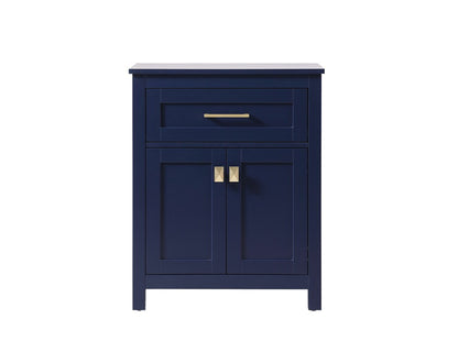Elegant Furniture & Lighting - Adian 24 Inch Wide Bathroom Storage Freestanding Cabinet In Blue - SC012430BL veiw 1