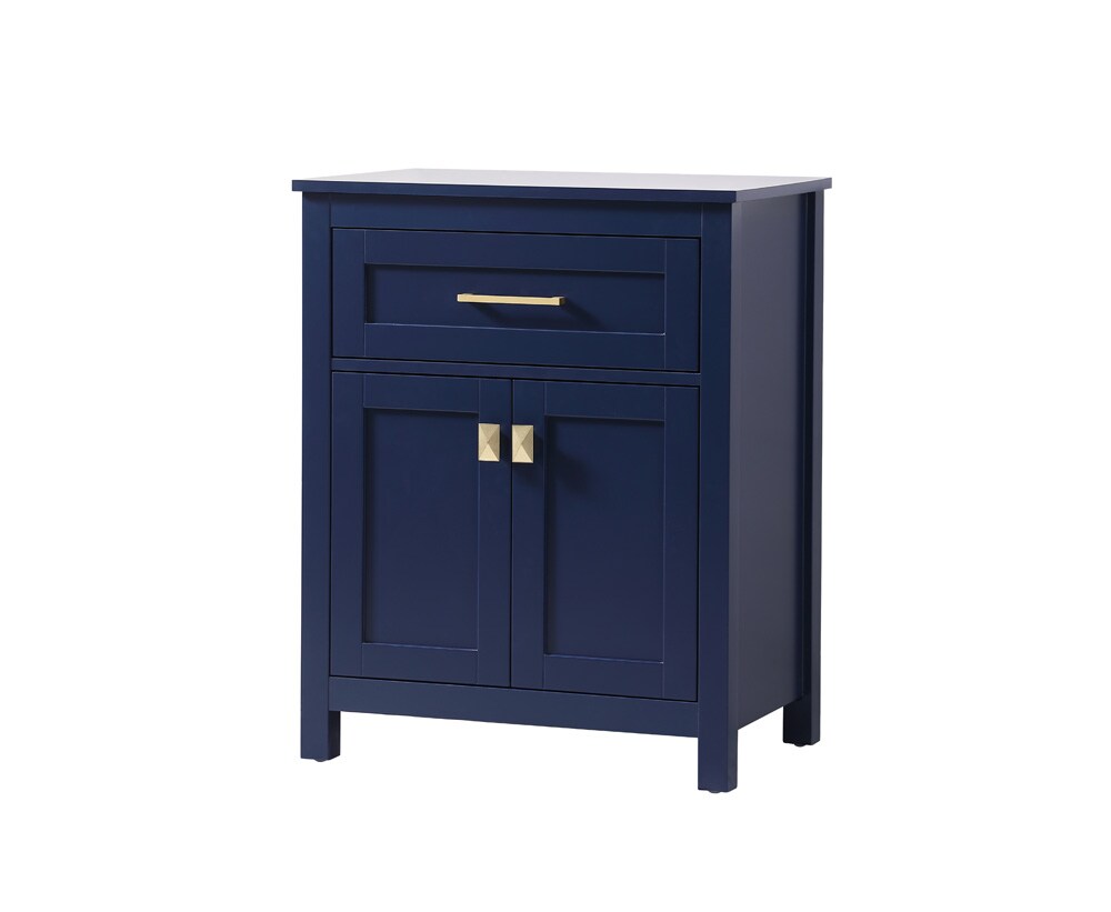 Elegant Furniture & Lighting - Adian 24 Inch Wide Bathroom Storage Freestanding Cabinet In Blue - SC012430BL veiw 3