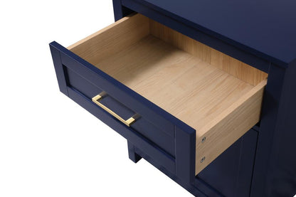 Elegant Furniture & Lighting - Adian 24 Inch Wide Bathroom Storage Freestanding Cabinet In Blue - SC012430BL veiw 7