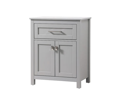 Elegant Furniture & Lighting - Adian 24 Inch Wide Bathroom Storage Freestanding Cabinet In Grey - SC012430GR veiw 3