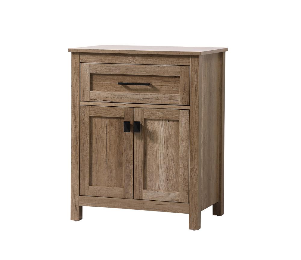 Elegant Furniture & Lighting - Adian 24 Inch Wide Bathroom Storage Freestanding Cabinet In Natural Oak - SC012430NT veiw 3