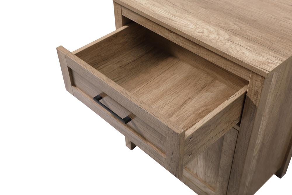 Elegant Furniture & Lighting - Adian 24 Inch Wide Bathroom Storage Freestanding Cabinet In Natural Oak - SC012430NT veiw 7