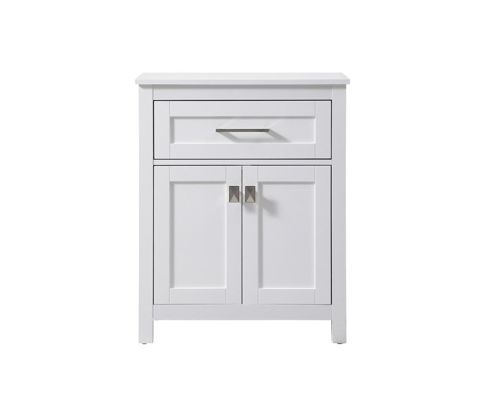 Elegant Furniture & Lighting - Adian 24 Inch Wide Bathroom Storage Freestanding Cabinet In White - SC012430WH veiw 1