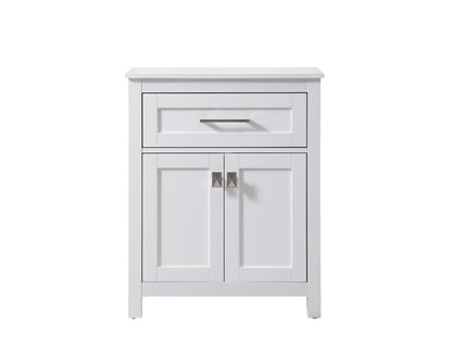 Elegant Furniture & Lighting - Adian 24 Inch Wide Bathroom Storage Freestanding Cabinet In White - SC012430WH veiw 1