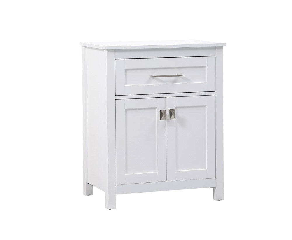 Elegant Furniture & Lighting - Adian 24 Inch Wide Bathroom Storage Freestanding Cabinet In White - SC012430WH veiw 2