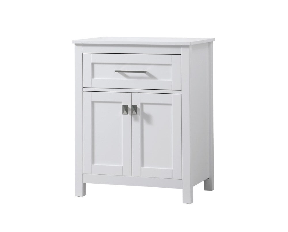 Elegant Furniture & Lighting - Adian 24 Inch Wide Bathroom Storage Freestanding Cabinet In White - SC012430WH veiw 3