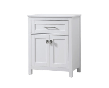 Elegant Furniture & Lighting - Adian 24 Inch Wide Bathroom Storage Freestanding Cabinet In White - SC012430WH veiw 3