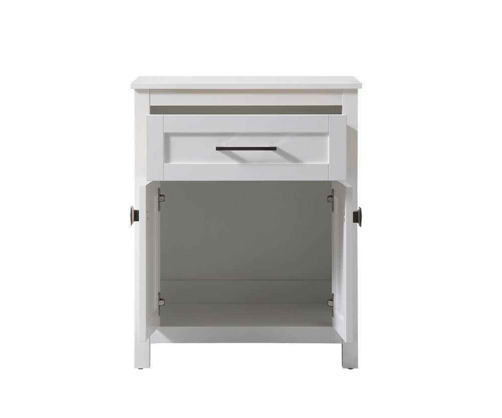 Elegant Furniture & Lighting - Adian 24 Inch Wide Bathroom Storage Freestanding Cabinet In White - SC012430WH veiw 5