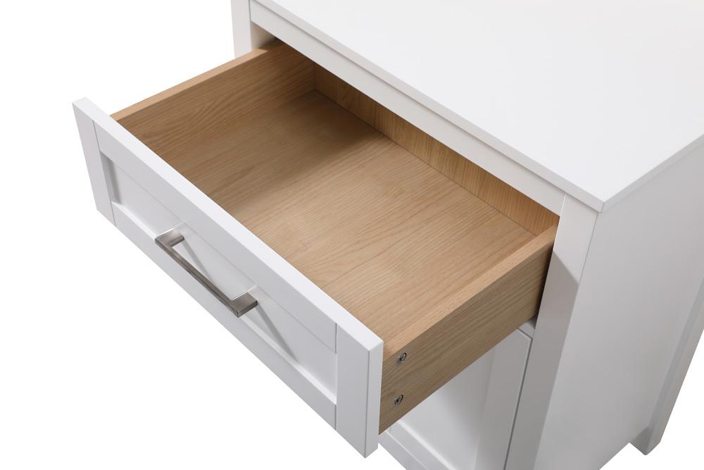 Elegant Furniture & Lighting - Adian 24 Inch Wide Bathroom Storage Freestanding Cabinet In White - SC012430WH veiw 7