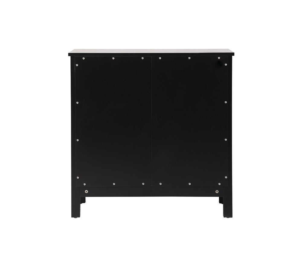 Elegant Furniture & Lighting - Adian 30 Inch Wide Bathroom Storage Freestanding Cabinet In Black - SC013030BK veiw 4