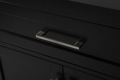 Elegant Furniture & Lighting - Adian 30 Inch Wide Bathroom Storage Freestanding Cabinet In Black - SC013030BK veiw 6