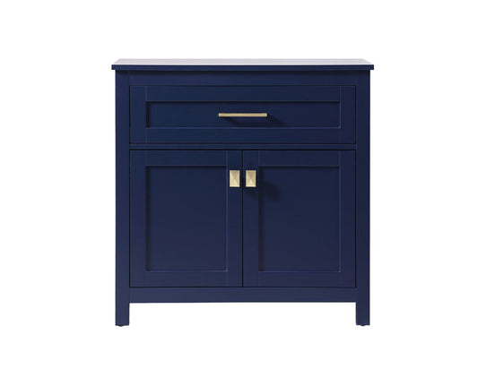 Elegant Furniture & Lighting - Adian 30 Inch Wide Bathroom Storage Freestanding Cabinet In Blue - SC013030BL veiw 1