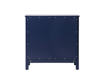 Elegant Furniture & Lighting - Adian 30 Inch Wide Bathroom Storage Freestanding Cabinet In Blue - SC013030BL veiw 4