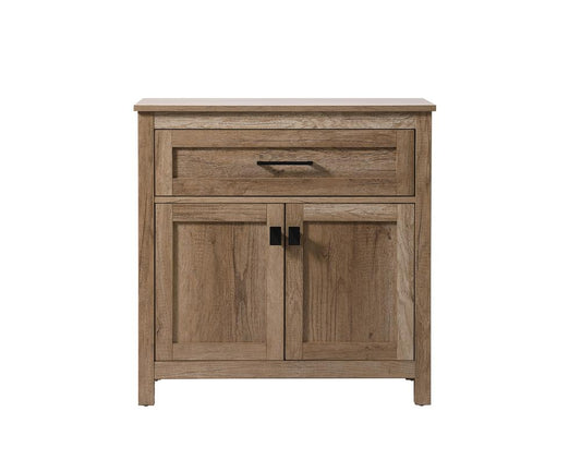 Elegant Furniture & Lighting - Adian 30 Inch Wide Bathroom Storage Freestanding Cabinet In Natural Oak - SC013030NT veiw 1