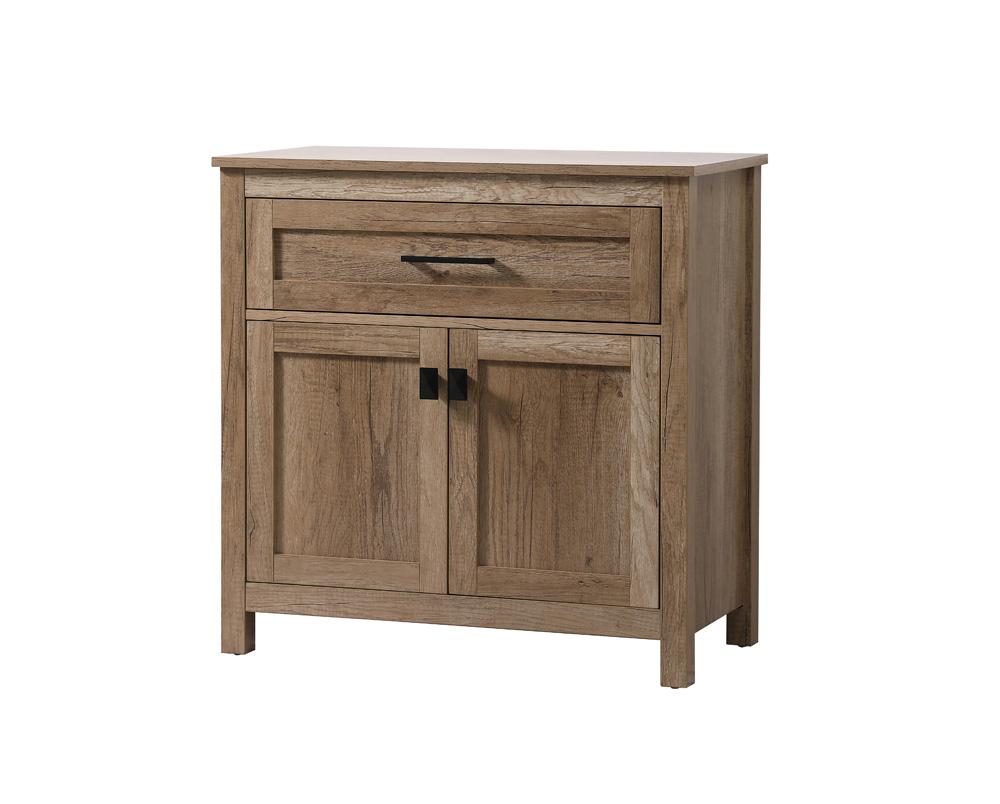 Elegant Furniture & Lighting - Adian 30 Inch Wide Bathroom Storage Freestanding Cabinet In Natural Oak - SC013030NT veiw 3