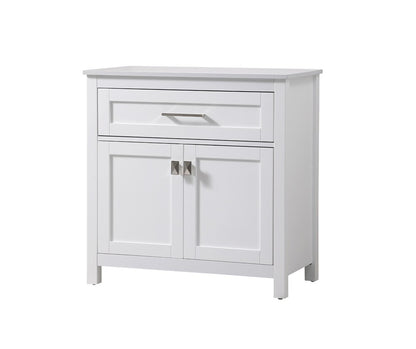 Elegant Furniture & Lighting - Adian 30 Inch Wide Bathroom Storage Freestanding Cabinet In White - SC013030WH veiw 3