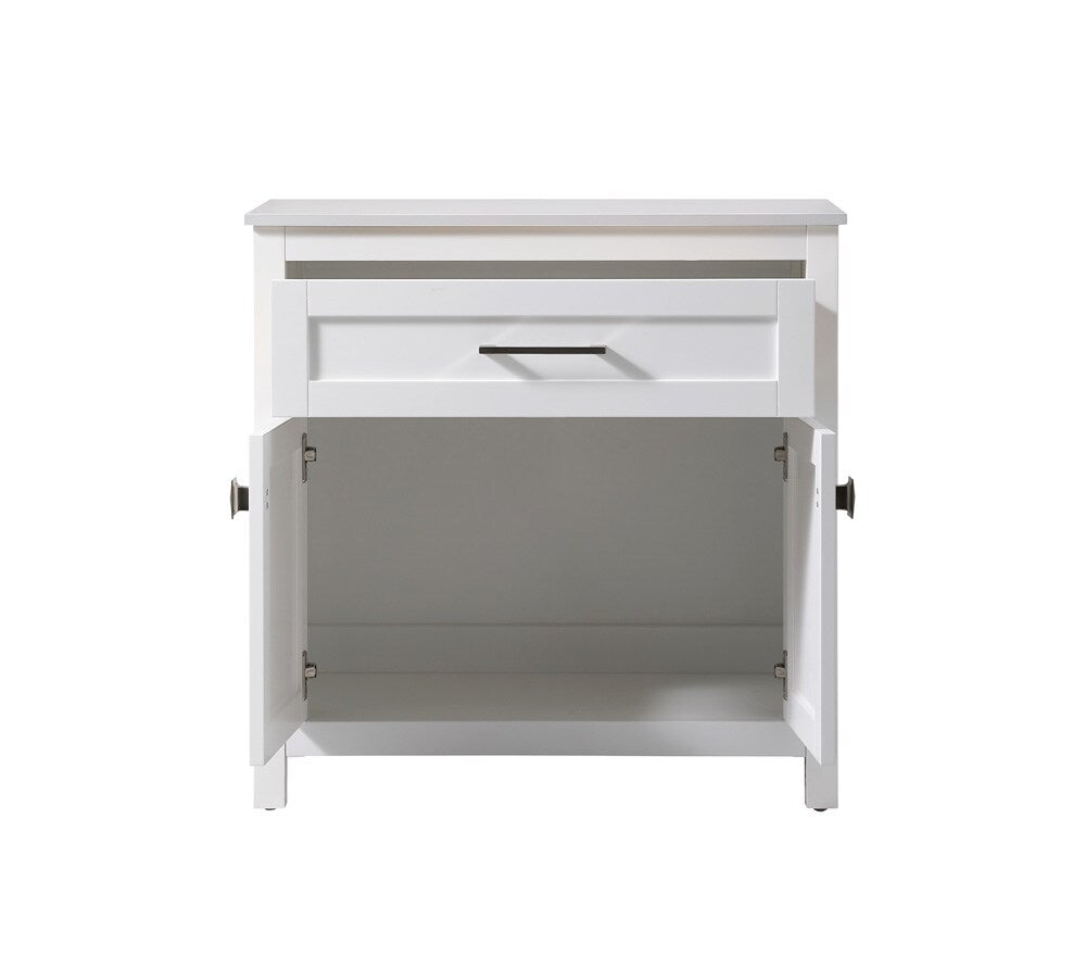 Elegant Furniture & Lighting - Adian 30 Inch Wide Bathroom Storage Freestanding Cabinet In White - SC013030WH veiw 5
