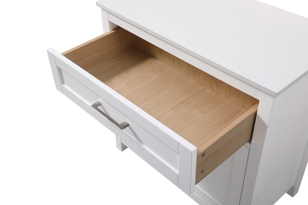 Elegant Furniture & Lighting - Adian 30 Inch Wide Bathroom Storage Freestanding Cabinet In White - SC013030WH veiw 7