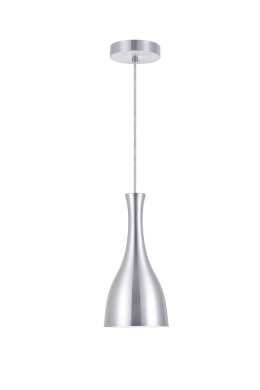 Elegant Furniture & Lighting - Aiken 1 Light Burnished Nickel Pendant - LD2407BN veiw 1