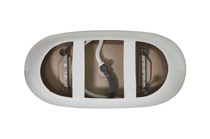 Elegant Furniture & Lighting - Allegra 59 inch soaking roll top bathtub in glossy white - BT10759GW veiw 6