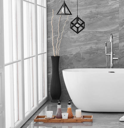 Elegant Furniture & Lighting - Allegra 59 inch soaking roll top bathtub in glossy white - BT10759GW veiw 10
