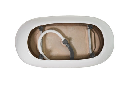 Elegant Furniture & Lighting - Allegra 54 inch soaking roll top bathtub in glossy white - BT10754GW veiw 6