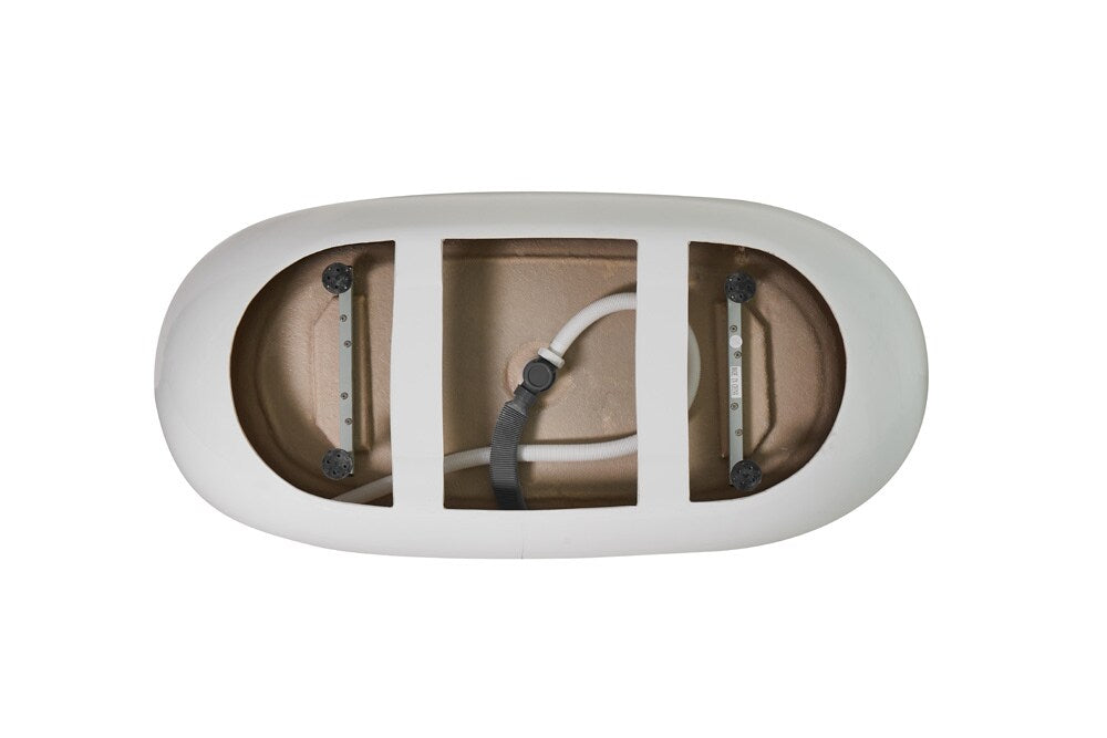 Elegant Furniture & Lighting - Allegra 67 inch soaking roll top bathtub in glossy white - BT10767GW veiw 6