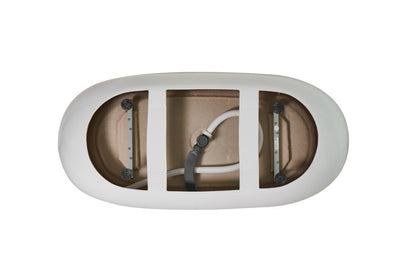 Elegant Furniture & Lighting - Allegra 67 inch soaking roll top bathtub in glossy white - BT10767GW veiw 6