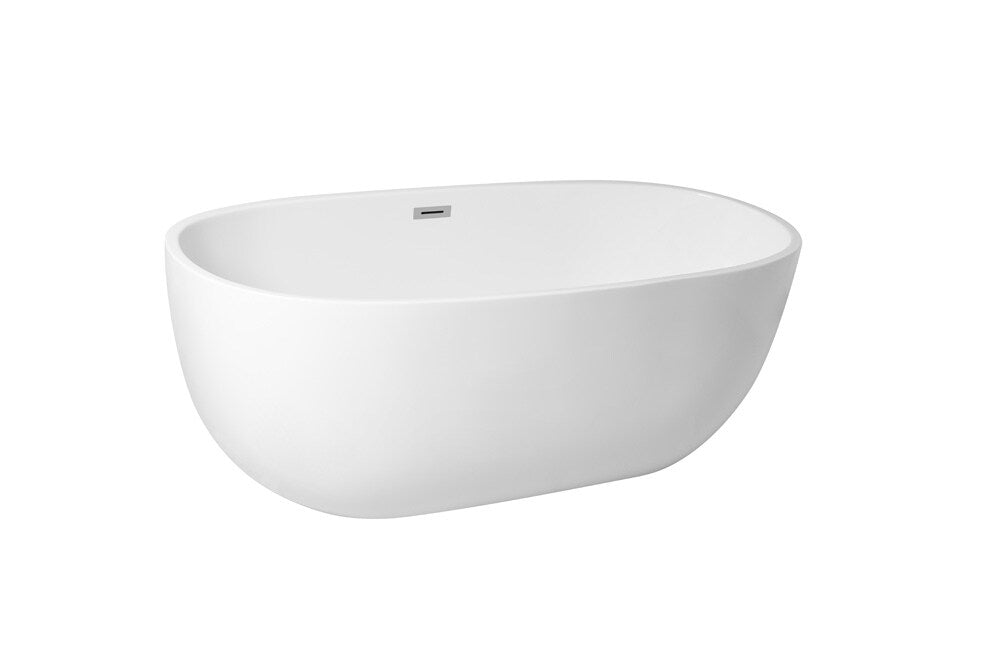 Elegant Furniture & Lighting - Allegra 67 inch soaking roll top bathtub in glossy white - BT10767GW veiw 13