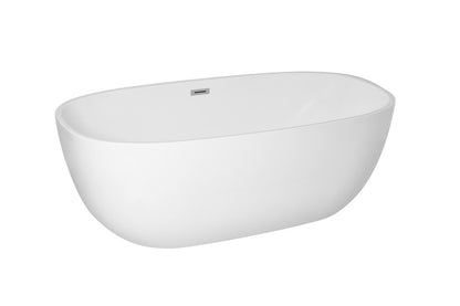 Elegant Furniture & Lighting - Allegra 70 inch soaking roll top bathtub in glossy white - BT10770GW veiw 13