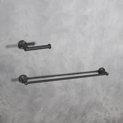 Elegant Furniture & Lighting - Alma 2-Piece Bathroom Hardware Set in Matte Black - HWB-11S2MBK veiw 2