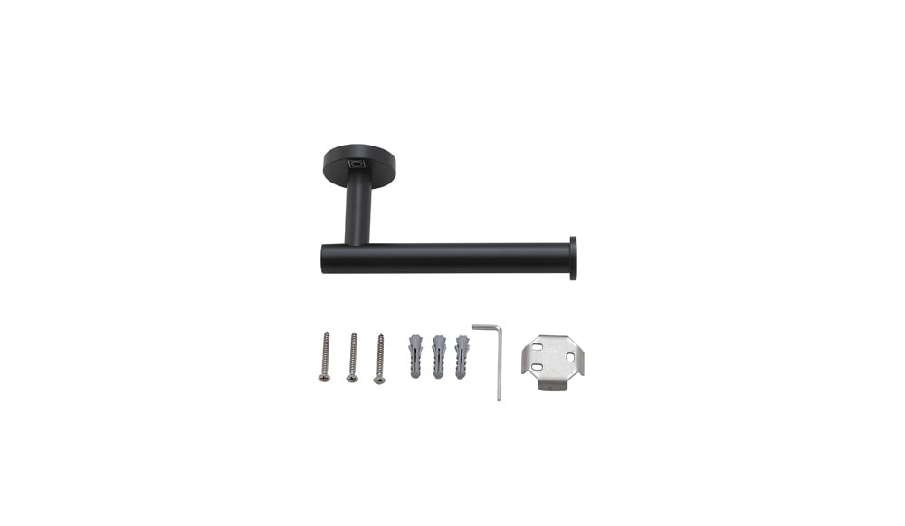 Elegant Furniture & Lighting - Alma 2-Piece Bathroom Hardware Set in Matte Black - HWB-11S2MBK veiw 6