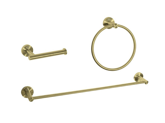 Elegant Furniture & Lighting - Alma 3-Piece Bathroom Hardware Set in Brushed Gold - HWB-11S3RBGD veiw 1