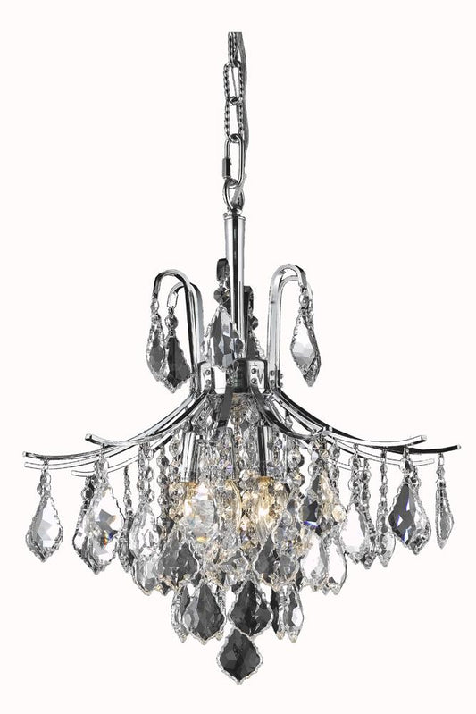 Elegant Furniture & Lighting - Amelia Pendant D16in H20in Lt:6 Chrome Finish  - LD8100D16C veiw 1