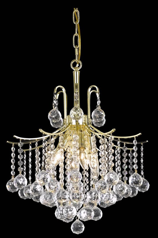 Elegant Furniture & Lighting - Amelia Pendant D17in H20in Lt:6 Gold Finish  - LD8200D17G veiw 1