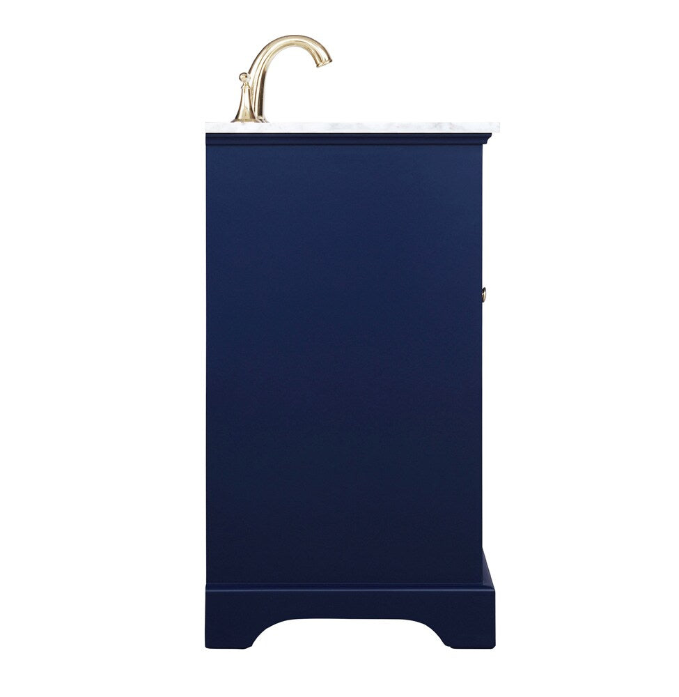 Elegant Furniture & Lighting - Americana 19 inch Single bathroom vanity in Blue - VF15019BL veiw 7