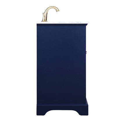 Elegant Furniture & Lighting - Americana 19 inch Single bathroom vanity in Blue - VF15019BL veiw 7