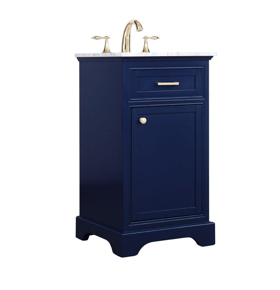 Elegant Furniture & Lighting - Americana 19 inch Single bathroom vanity in Blue - VF15019BL veiw 14