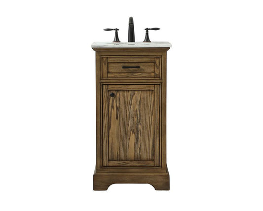 Elegant Furniture & Lighting - Americana 19 inch Single bathroom vanity in driftwood - VF15019DW veiw 1