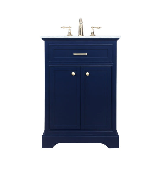 Elegant Furniture & Lighting - Americana 24 inch Single bathroom vanity in Blue - VF15024BL veiw 1