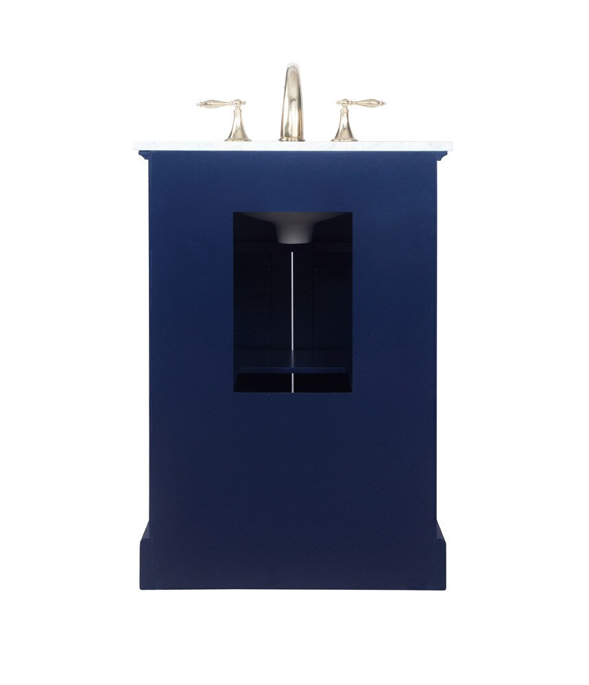 Elegant Furniture & Lighting - Americana 24 inch Single bathroom vanity in Blue - VF15024BL veiw 8