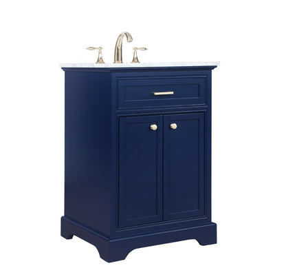 Elegant Furniture & Lighting - Americana 24 inch Single bathroom vanity in Blue - VF15024BL veiw 14