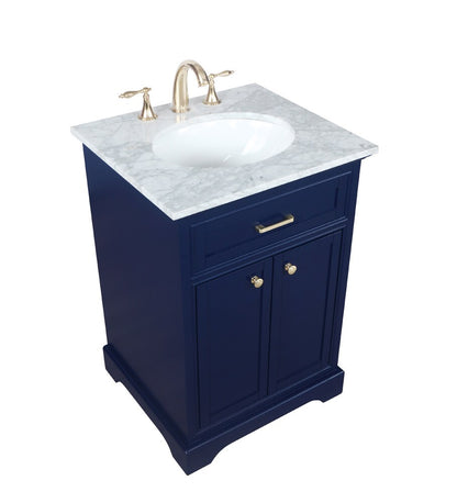 Elegant Furniture & Lighting - Americana 24 inch Single bathroom vanity in Blue - VF15024BL veiw 15