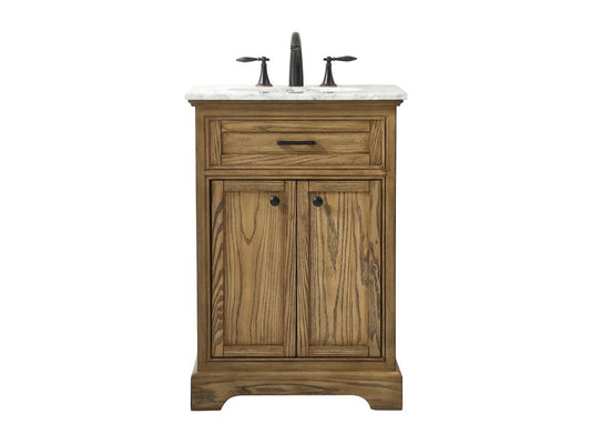 Elegant Furniture & Lighting - Americana 24 inch Single bathroom vanity in driftwood - VF15024DW veiw 1
